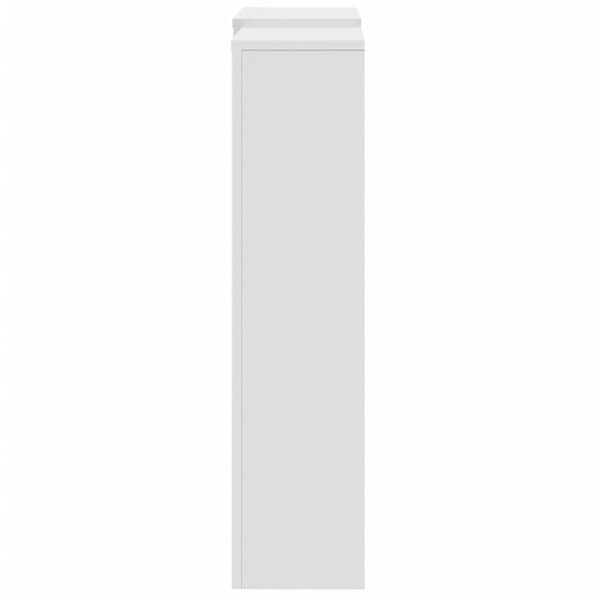 vidaXL Radiator Cover White 80.7x8.5x32.9" Engineered Wood