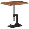 vidaXL Side Table Brown, Black Solid Acacia Wood 17.7x13.8x19.3 in