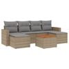 vidaXL Garden Sofa Set Mix beige, light grey