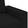 vidaXL Loveseat Sofa Black 100% Polyester, Plywood, Steel 2-seater