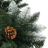 vidaXL Christmas Tree Green and White PVC Large Ornaments