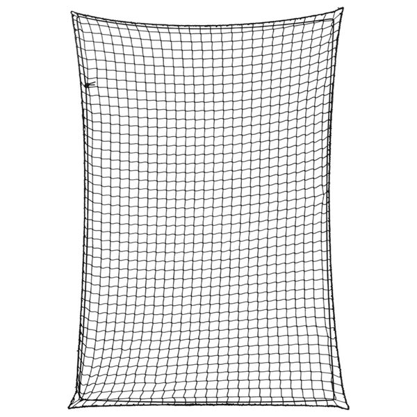 vidaXL Trailer Net with Elastic Rope Black 16.4x11.5' PP