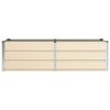 vidaXL Planter Ivory 62.99 x 31.50 x 17.72 in Steel