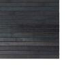 vidaXL Rug Grey Bamboo, Polypropylene 23.6x196.9 in Rug Rectangular