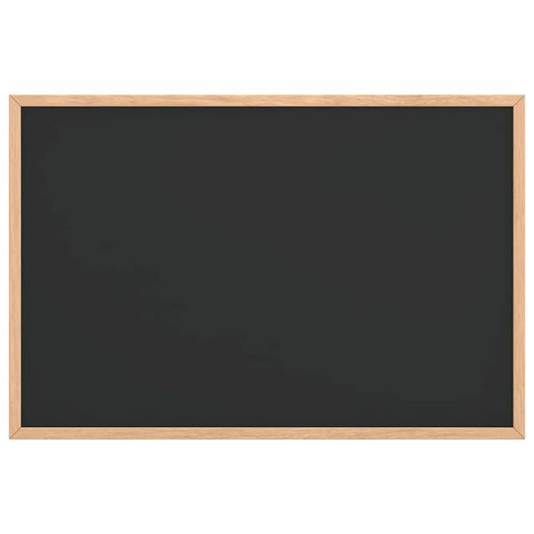 vidaXL Chalkboard with Solid Pine Wood Frame Black 23.6x15.7"