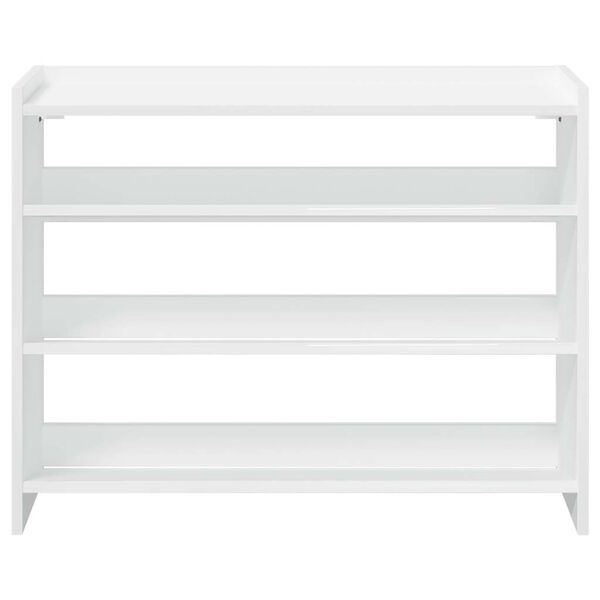 vidaXL Shoe Rack White Engineered wood Small Shoe Rack Rectangular