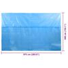 vidaXL Pool Cover Blue Polyethylene Large Foldable