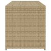 vidaXL Garden Storage Box Mix Beige PE rattan 74.8 gal