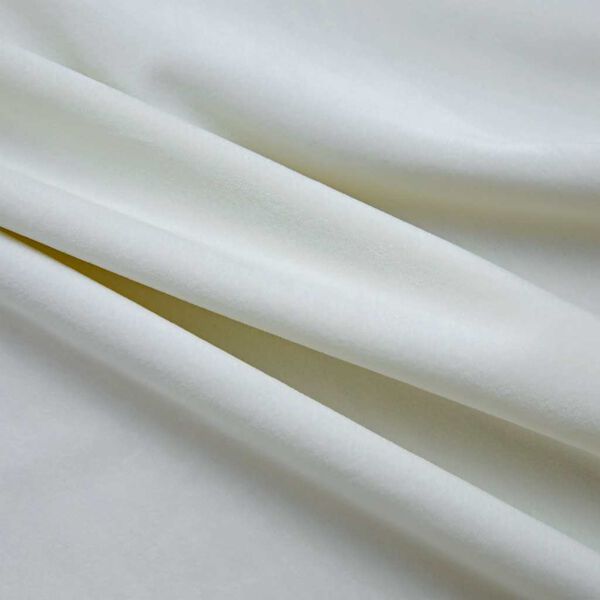 vidaXL Blackout Curtain with Metal Rings Velvet Cream 114.2x96.5"