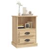 vidaXL Bedside Cabinet Set of 2 Sonoma oak Engineered wood Medium