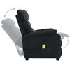 vidaXL Massage Recliner Dark Gray Fabric
