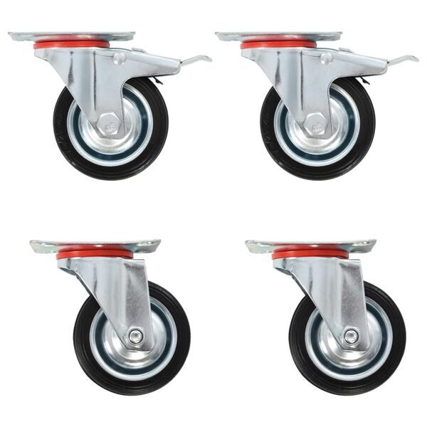 vidaXL Swivel Casters 4 pcs 2.95 "