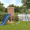 vidaXL Outdoor Playset Blue, Natural Wood