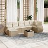 vidaXL Garden Sofa Set Beige