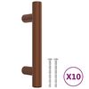 vidaXL Cabinet Handle Set of 10 Bronze Stainless Steel Small Durable