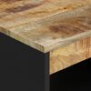 vidaXL Coffee Table Natural Wood Solid Mango Wood, Iron Medium