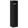 vidaXL Bathroom Cabinet Black Engineered wood Slim Bathroom Cabinet