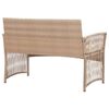 vidaXL Garden Lounge Set Beige and Cream White