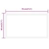 vidaXL LED Bathroom Mirror 27.6"x15.7"
