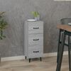 vidaXL Sideboard Grey Sonoma Engineered wood, iron Compact Sideboard