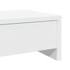 vidaXL Monitor Stand with Drawers White 39.4x10.6x5.9" Engineered Wood