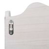 vidaXL Coat Rack White Paulownia wood Medium Wall mounting Coat Rack