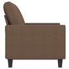vidaXL 2-seater Sofa Brown 100% polyester, metal, textilene Medium Sofa