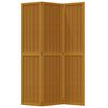 vidaXL Room Divider 3 Panels Brown Solid Wood Paulownia