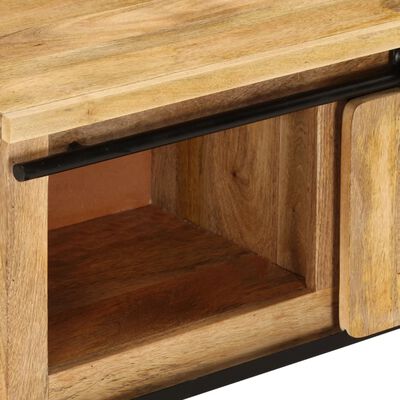 vidaXL TV Cabinet 35.4"x13.8"x15.7" Solid Mango Wood