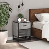 vidaXL Bedside Cabinet Gray Sonoma Engineered wood Medium