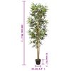 vidaXL Artificial Bamboo Tree Green Bamboo, Textile fiber, Plastic Medium