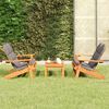 vidaXL Garden Lounge Set Dark grey Solid Acacia wood, 100% polyester