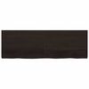 vidaXL Table Top Dark brown Solid oak wood with a dark finish Extra Long