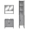 vidaXL Bathroom Furniture Set Grey Sonoma