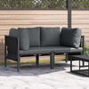 vidaXL Outdoor Furniture 2 pcs Anthracite 31.50 x 31.50 x 27.95 in