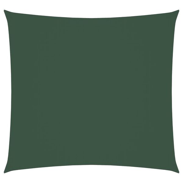 vidaXL Sunshade Sail Oxford Fabric Square 19.7x19.7' Dark Green