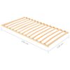 vidaXL Slatted Bed Base Natural Beechwood Beechwood, Plywood, Birch