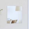 vidaXL Wall Mirror Square 15.75 x 15.75 in Tempered Glass