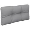 vidaXL Pallet Cushion Grey 100% polyester 27.6 x 15.7 x 4.7 in