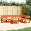 vidaXL Garden Sofa Set Wax brown Solid pine wood Regular Modular