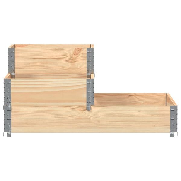 vidaXL Raised Bed Pine Solid pine wood Large Foldable Raised Bed