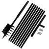 vidaXL Ground Drill Handle 7.09" with Extension Tube 29'6" Steel