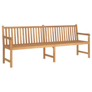 vidaXL Garden Bench Warm Teak Wood Fine Sanded Teak Hardwood Large