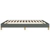 vidaXL Bed Frame Dark Gray 100% Polyester, Plywood, Engineered Wood King