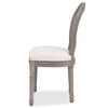 vidaXL Dining Chair Set of 2 Cream and brown