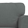 vidaXL Sofa 2 pcs Dark Grey