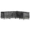 vidaXL Garden Furniture Cover Set of 2 Black Polyethylene