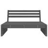 vidaXL Garden Middle Sofa Grey Solid pine wood 47.2x31.5 in Modular