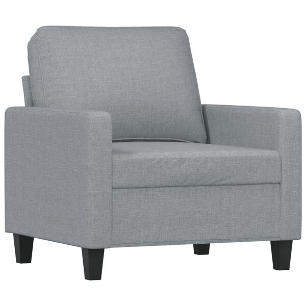 vidaXL Sofa Set Light grey