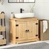 vidaXL Bathroom Sink Cabinet Honey